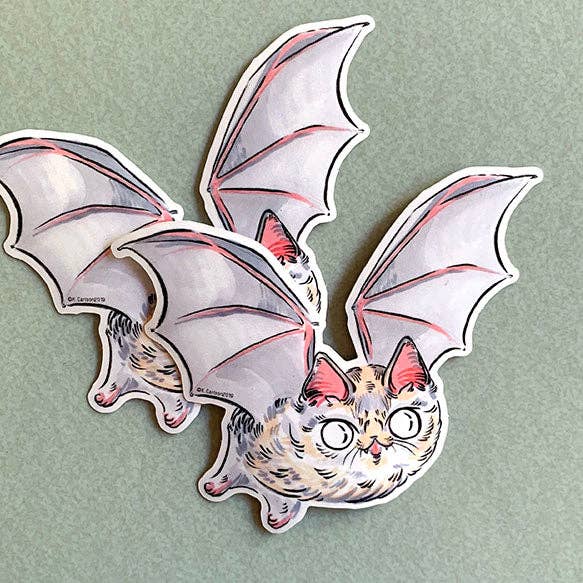 Bat Cat Sticker