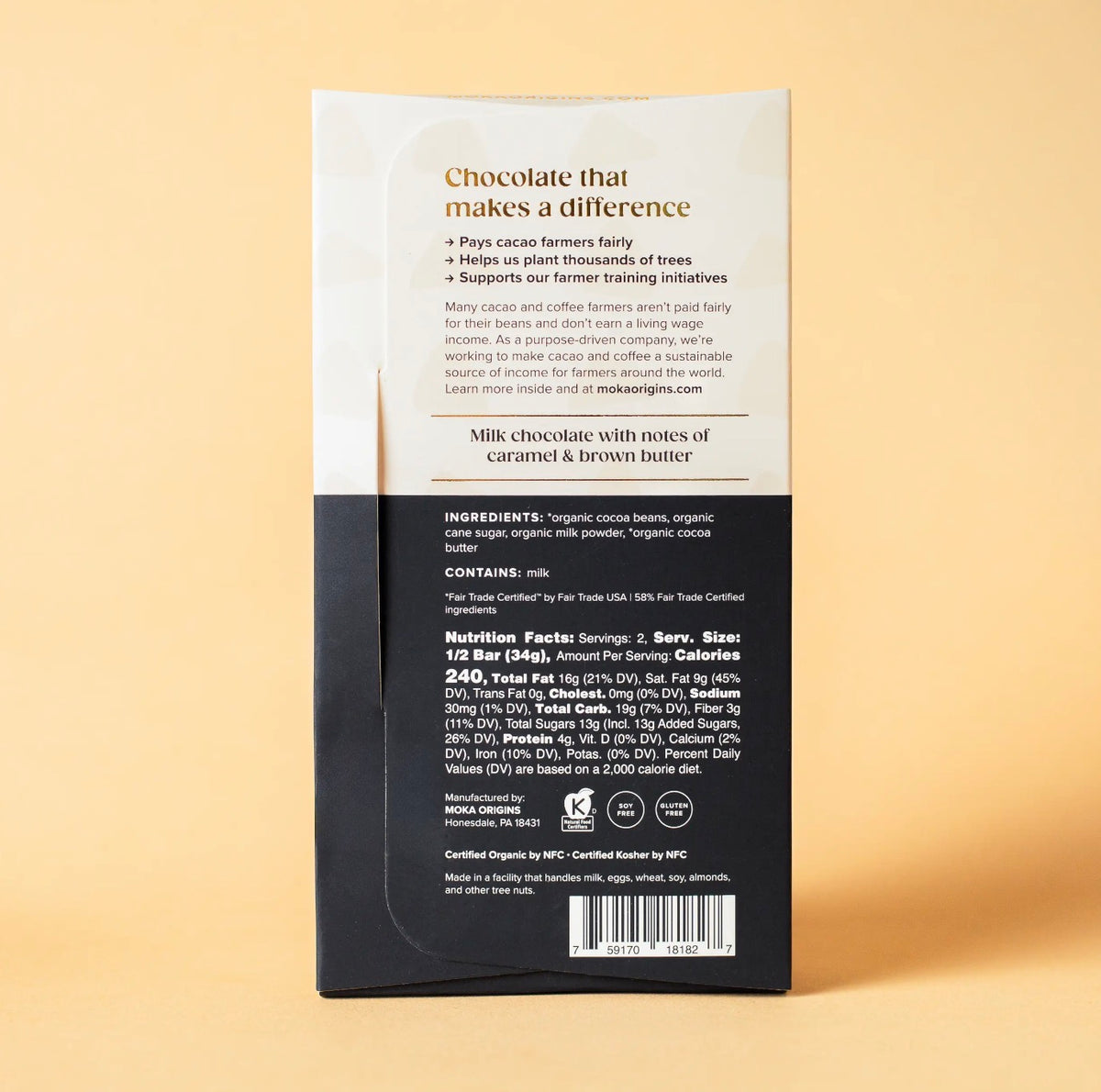 Moka Origins Dark Milk Chocolate Bar