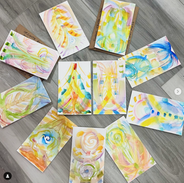 Watercolor Aura Reading with C. Kali Art