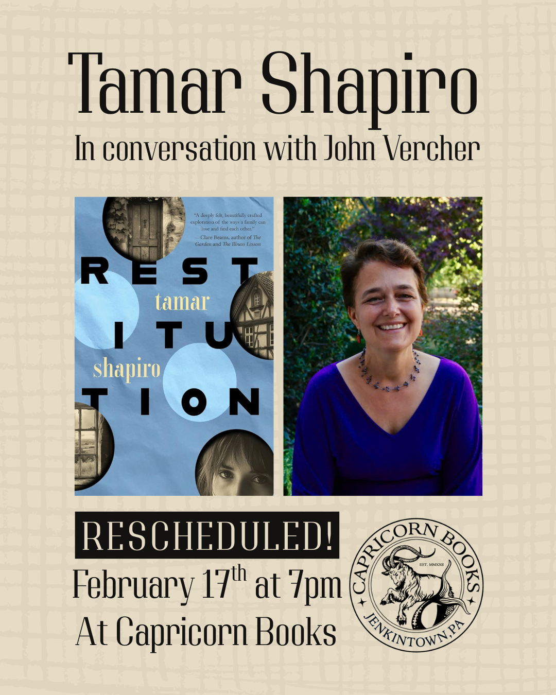 Tamar Shapiro in Conversation with John Vercher