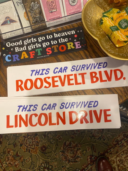 I Survived car bumper stickers