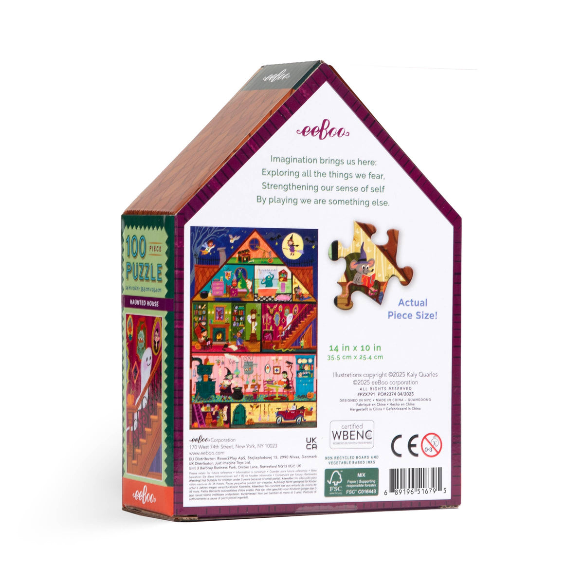 Haunted House 100 Piece Puzzle (Shaped Box)