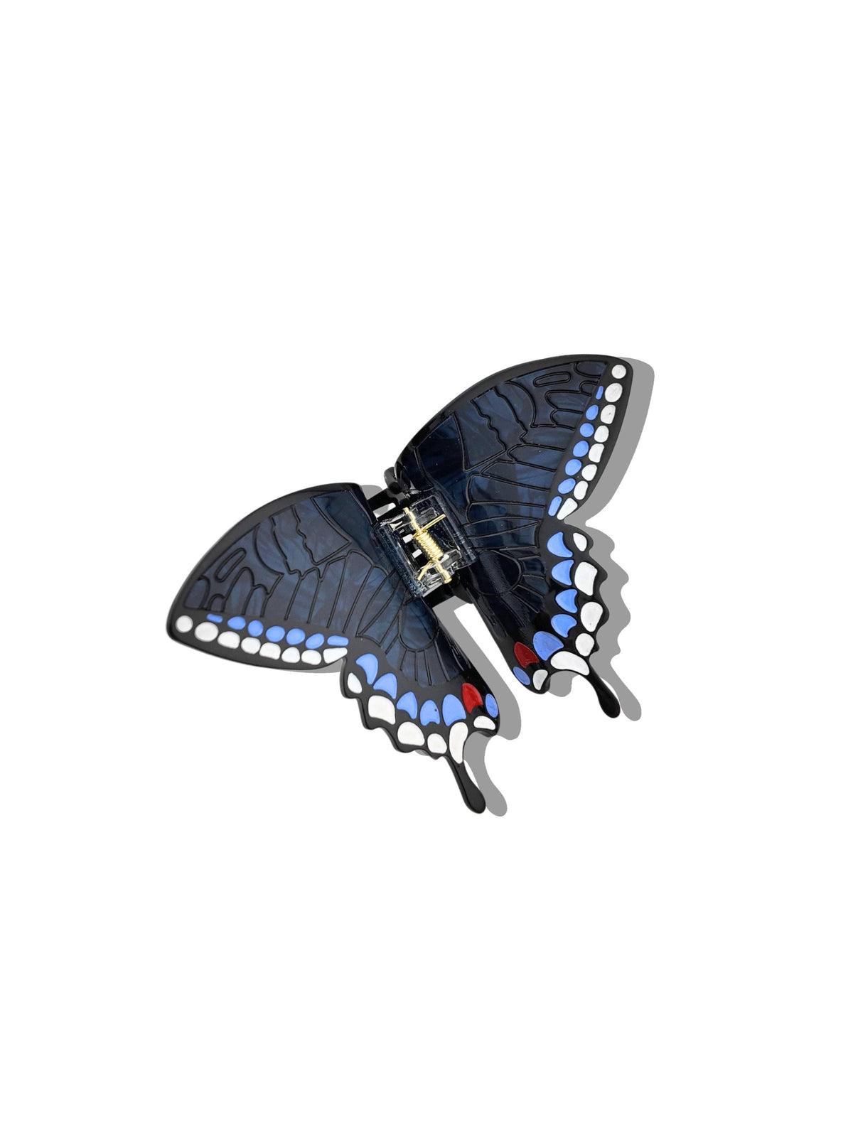 Hand-Painted Swallowtail Butterfly Claw Hair Clip