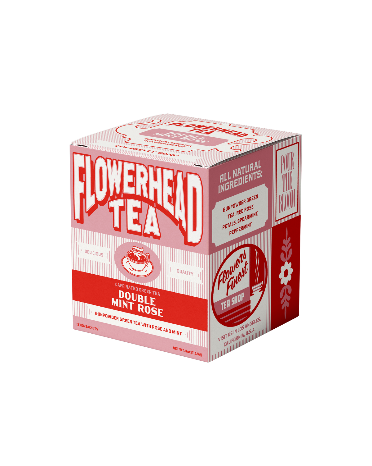 Double Mint Rose Tea Bags (Shipping out end of February!)
