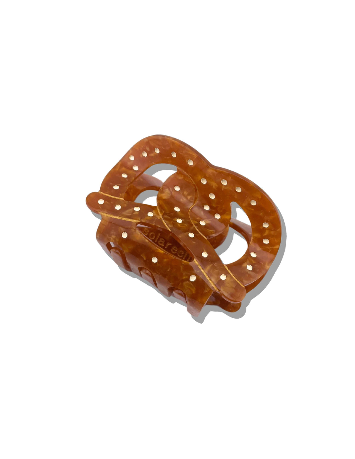 Hand-painted Pretzel Hair Claw Clip | Eco-Friendly