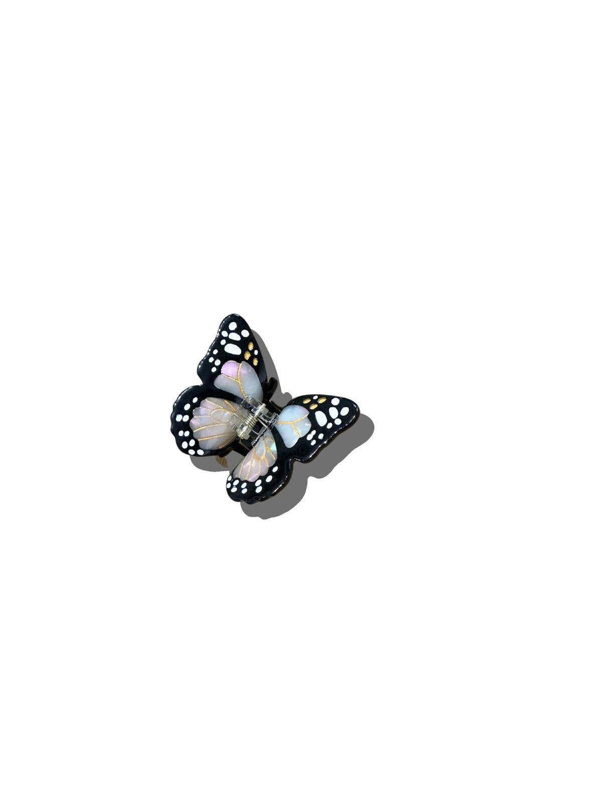 Hand-painted Mini Monarch Butterfly Claw Hair Clip | Eco-Friendly