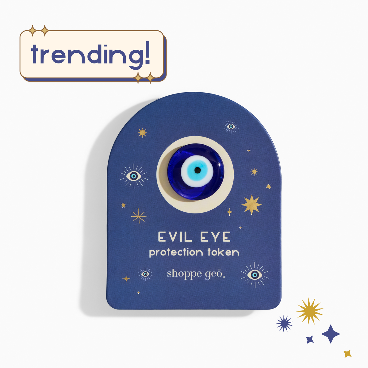 Evil Eye Glass Protection Token