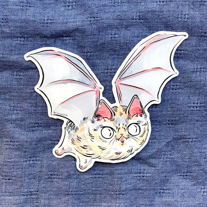 Bat Cat Sticker