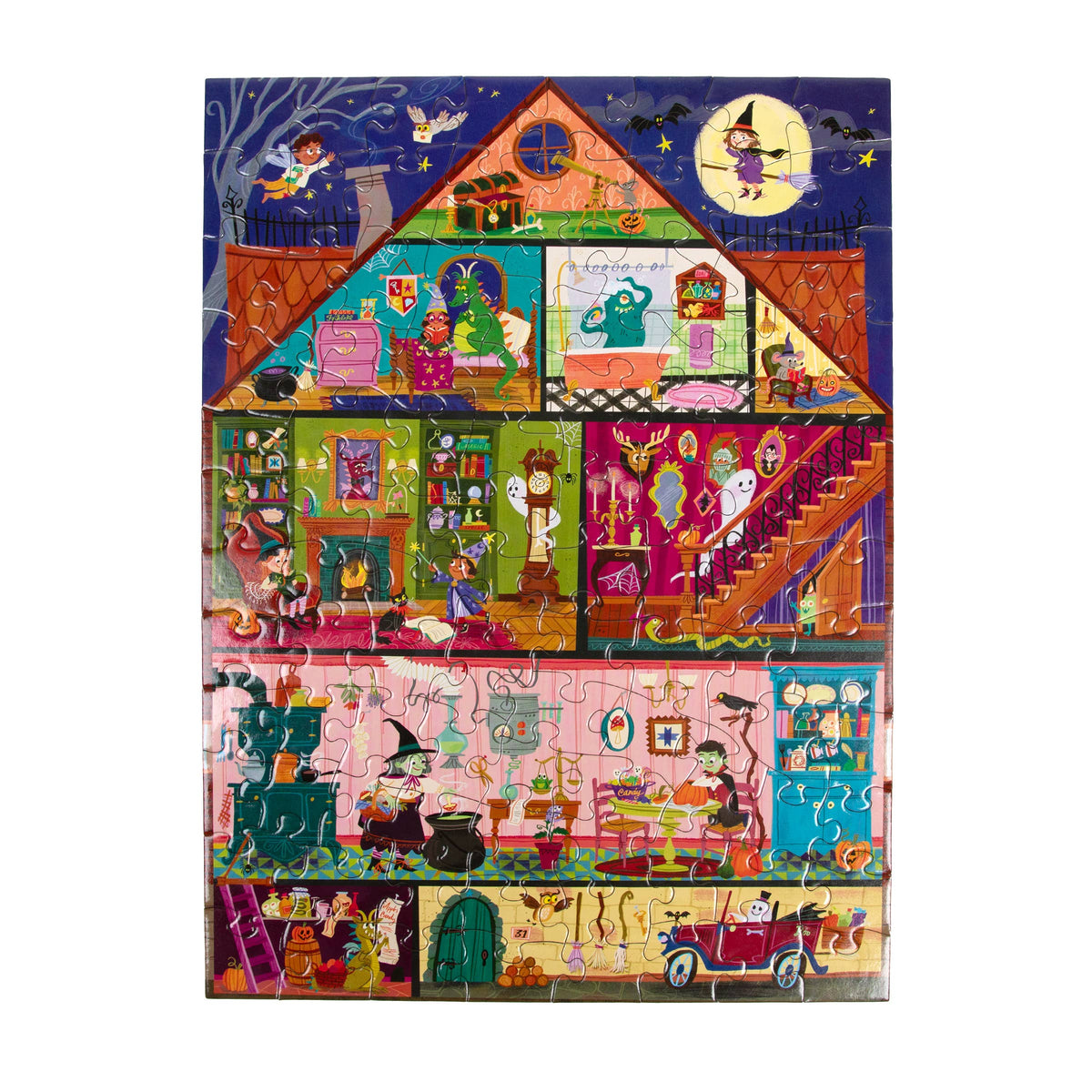 Haunted House 100 Piece Puzzle (Shaped Box)