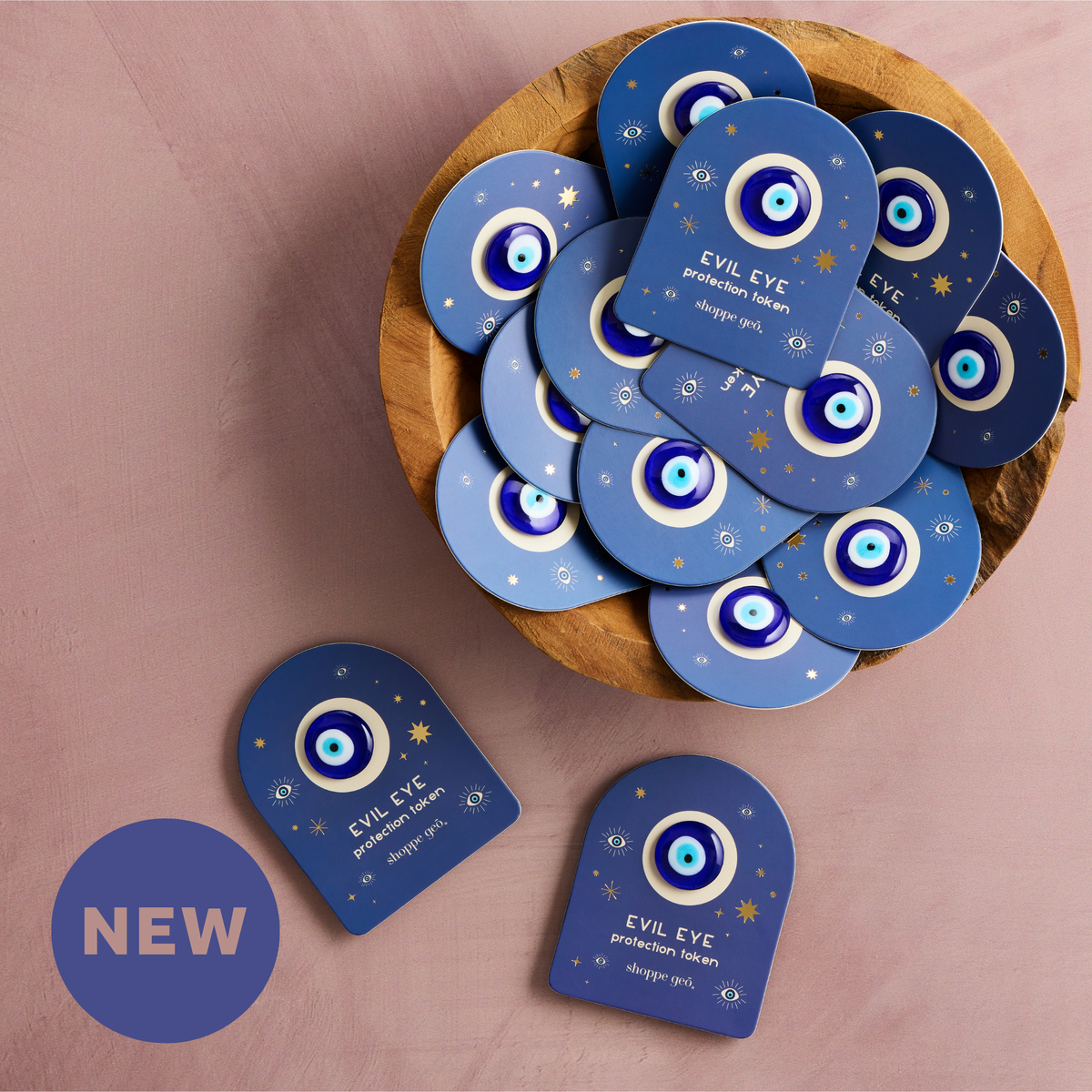 Evil Eye Glass Protection Token